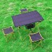 MARMODAY Petite table de camping pliante en alliage d'aluminium bleu