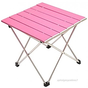 MARMODAY Petite table de camping pliante rose Charge maximale : 15 kg