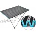 MARMODAY Petite table pliante portable de camping bleue robuste et stable