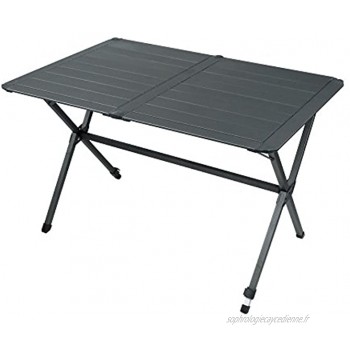 Portal Outdoor Table de camping portable en aluminium léger Gris graphite