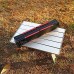 SETSCZY Table de Camping Portable Table Pliable Table et chaises portatives extérieures en Alliage d'aluminium Ultra-léger pour Camping Pique-Nique Cuisine Jardin Voyage randonnée,Noir