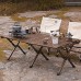 Tables de Camping à Rouleaux d'oeufs d'extérieur de Pique-Nique en Bois Massif de Camping Pliante à Manger Portable Auto-Conduite de Camping Color : B Size : 120 * 60 * 45CM