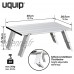 Uquip Handy Table Basse Pliante en Aluminium – Réglable en 2 Hauteurs 11 16 cm