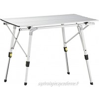Uquip Variety M Table Pliante en Aluminium pour 4 Personnes 89x53cm Hauteur Réglable