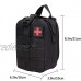 AOUTACC Trousse médicale tactique Molle détachable sac de premiers secours vide IFAK pour trousse de premiers secours militaire EDC sac uniquement noir