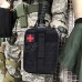 AOUTACC Trousse médicale tactique Molle détachable sac de premiers secours vide IFAK pour trousse de premiers secours militaire EDC sac uniquement noir