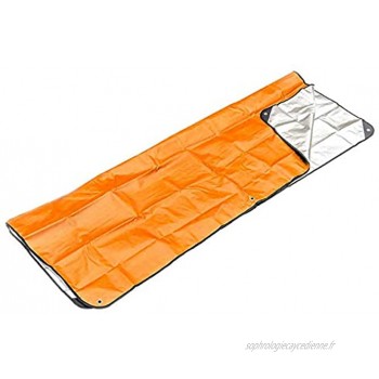 Caroline Philipson】Couverture de secours d'urgence extérieure sac de couchage isolation réfléchissant orange film aluminium