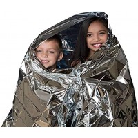 Couvertures d'urgence couvertures solaires thermiques en Mylar pour une protection maximale gardez la chaleur à l'extérieur idéal pour votre kit de survie kits de voiture à l'extérieur -10 paqu