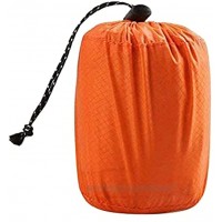 i-Found Sac de couchage de survie sac de couchage d'urgence couverture de secours réutilisable en film d'aluminium PE pour le camping en plein air et la randonnée