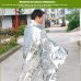 Shapl E Couverture thermique d'urgence en film d'aluminium EVA | Outil de survie couverture de camping parfait pour l'extérieur la randonnée le camping doré