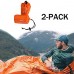 SovelyBoFan 2-Pack de Sac de Couchage d'urgence Thermique ImperméAble Couverture de Survie pour Le Camping en Plein Air RandonnéE