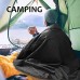 Tirrinia Outdoor Couverture imperméable en Polaire Sherpa pour Les Voyages Le Camping la randonnée Le Football Lavable en Machine