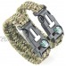 DETUCK® 2PCS Pack Paracord Kit de Bracelet Bracelet de Survie de Poignet Survival Kits avec Compass Lanceur de feu Flint Grattoir Sifflet