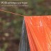 Esast Tente d'urgence Orange Portable kit de Survie étanche en Plein air Tente de randonnée Sac d'évacuation avec sifflet d'urgence pour Le Camping de randonnée