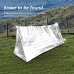 Rodipu Couverture d'urgence Couverture réfléchissante de Couleur argentée Outils de Survie Coupe-Vent Kits de Survie pour Le Camping de randonnée