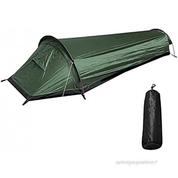 1 Personne Tente de Randonnée Ultraléger Tente Sac Bivouac Tente de Camping Portable étanche à Configuration Rapide Housse Sac Couchage Sac Bivouac avec Sac de Transport