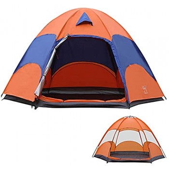 Allowevt Tente hexagonale Tente de dôme Festival de 4-8 Personnes Tente de Camping familiale Coupe-Vent imperméable et résistant aux UV 240 240 145cm 94.5 94.5 57inch heathly
