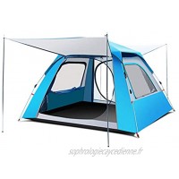 DALIZHAI777 Camping Tente 2 Personnes Tente Automatique extérieure Ouverte de Vitesse épaissie Portable 3-4 Personnes Tente Tente de Camping de Plage Tentes Color : Blue Size : XL