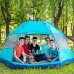 DSMGLSBB Tente De Camping Tente Hydraulique Double Couche Hexagonale Automatique Tente Dôme Étanche Portable pour Extérieur Jardin Pêche Pique-Nique,Vert,3~4