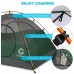 Gonex Tente de Camping 2 4 Personnes,Tente Dôme 4 Saisons Coupe-Vent Imperméable Anti UV Installation Facile pour Pique-Nique,Randonnée,Camping 210x150x120cm