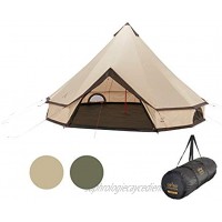 Grand Canyon Indiana 8 – Tente ronde pour 8 personnes | Tente familiale Tente de groupe Tente pyramidale Tipi