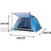 H-BEI Tentes Anti-Pluie à dôme hydraulique Tente multifonctionnelle à Double Couche Tente de Protection Solaire pour Grande Famille adaptée au Camping en Plein air pour 4 à 6 Personne