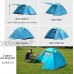 RTY Tente De Camping 1-3 Personnes Tente Dôme Ultra Légère PU 3000Mm Anti-UV Imperméable Tente 3 Saisons Ventilation Double Porte Tente pour Randonnée Camping 220X140x110cm,Bleu
