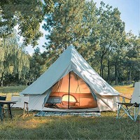 SFSGH Tente de Luxe 4M Bell Tente de tipi Indienne de Camping Double Couche imperméable Tente de Camping pour Enfants Tente de Glamping Tente de Jardin pour Toutes Les Saisons Glamping