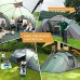 Skandika Silverstone 6 XXL Tente de Camping familiale Groupe Tente dôme 6 Personnes Tapis de Sol Cousu 3 cabines Colonne d'eau 3000 mm 570 x 390 cm