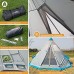 Skandika Tente d'extérieur Tipi 6 ou 10 personnes | tente de camping imperméable sol cousu moustiquaire colonne d'eau de 3000 mm armature en acier | tente de festival glamping