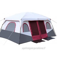 Tente 3.2 * 2.1 * 1.9m Outdoor 3 5 Personnes Beach Camping Tente Anti Preuve Pluie UV Imperméable 2 Salles De Famille étanche Tente Dôme Familialepour Voyager