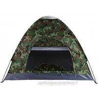 Tente de camping dôme de camping pour 3-4 personnes tente de camping instantanée imperméable avec sac de transport pour randonnée voyage pique-nique plage en plein air tentes de camouflage de v