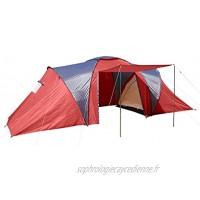Tente de Camping Loksa 6 Personnes Bivouac Igloo Tente pour Festival Rouge