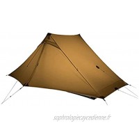 Tente de Camping ultralégère pour 2 Personnes en Plein air 2 Pro Tente Professionnelle sans Tige en silnylon 20D 3 Saisons