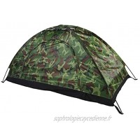 Tente extérieure-Tente de Camping Tente imperméable pour Une Personne de Protection UV de Camouflage extérieur Portable pour la randonnée en Camping en Plein air 59 x 13.6 x 6 cm【Livraison Rapide】