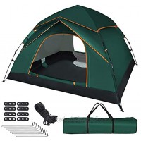 UOUNE Tente de camping pour 2 à 3 personnes Tente dôme étanche Ultra légère Protection UV Pour jardin familial camping trekking
