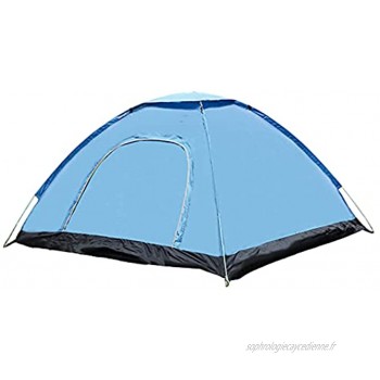 WZDTNL Tente familiale dôme de camping double fermeture éclair maille haute densité durable portable facile à utiliser pour l'extérieur