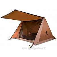ZIXUAL TenteTente de Sac à Dos 2 Personne Trekking Pole Tente Tente Ultra-légère Tente Trekker Tente de Survie abri pour Le Camping Randonnée Voyage