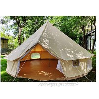 FZ FUTURE Tentes en Plein air pour 8-10 Personnes Camping 900D Oxford Tissu Toile étanche Yurt Grande Tente de Cloche pour la Famille Glamping Randonnée et Festivals