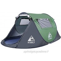 JIAGU Tentes légères Sac à Dos étanche Couple instantané Tente de Plage Camping en Plein air Randonnée Tente étanche Portable Tente de Plage Color : Green Size : One Size