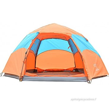 JIAGU Tentes légères Tente de Camping Tentes de randonnée Comping randonnée pédestre Voyage Tente de Plage étanche Portable Tente de Plage Color : Orange Size : One Size
