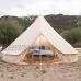 JTYX Cloche Tente Toile Étanche Yourte Mongole Tente Double Couches Tipi Tente Camping en Plein Air Tente Familiale Pyramides Tente Indienne 4 Saisons