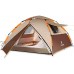 LULUVicky Camping Tente 3-4 Personne extérieure Immédiat Famille Pop Up Tentes Portable for Camping Chapiteau Color : Brown Size : One Size