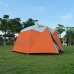 LULUVicky Camping Tente 5-6 Personnes Tente Camping étanche Double Couche avec Sac de Transport Set Tente Chapiteau Color : Orange Size : One Size