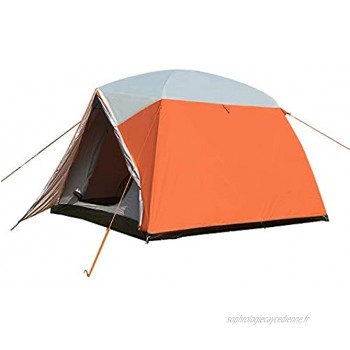 LULUVicky Camping Tente 5-6 Personnes Tente Camping étanche Double Couche avec Sac de Transport Set Tente Chapiteau Color : Orange Size : One Size