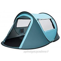 LXX Tente Camping Tente for 3-4 Personnes 2 Portes et 2Mesh de Windows Portable Tente instantanée Automatique Tente for la Famille randonnée pédestre tentes Color : Blue