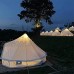 Massage-AED Tentes Bell extérieures Grande Tente de yourte de Glamping en Toile imperméable avec Tapis de Sol zippé et cheminée pour Camping Familial randonnée abri de fête 3 4 5 6m