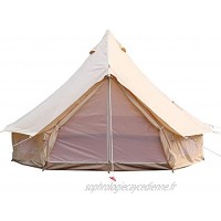 VEVOR Tente Mongole Diamètre de 3m Yourte Mongole de Coton Camping Tente Camping Yourte