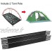 Alomejor Mât de Tente 4,9M Ensemble de Cadres de tentes en Fibre de Verre pour Le Camping
