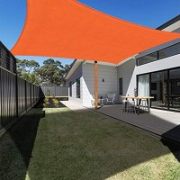 Ankuka Voile d'ombrage Rectangulaire 3x4 mètres Auvent Imperméable UV Protection pour Jardin Terrasse Extérieur Patio Piscine avec Corde Libre Orange